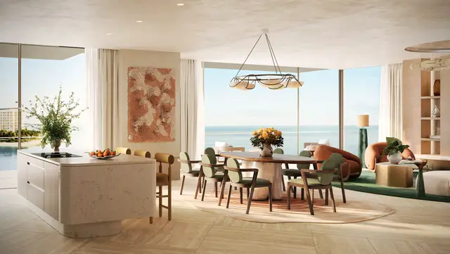 4-bedroom residence: kitchen and dining room